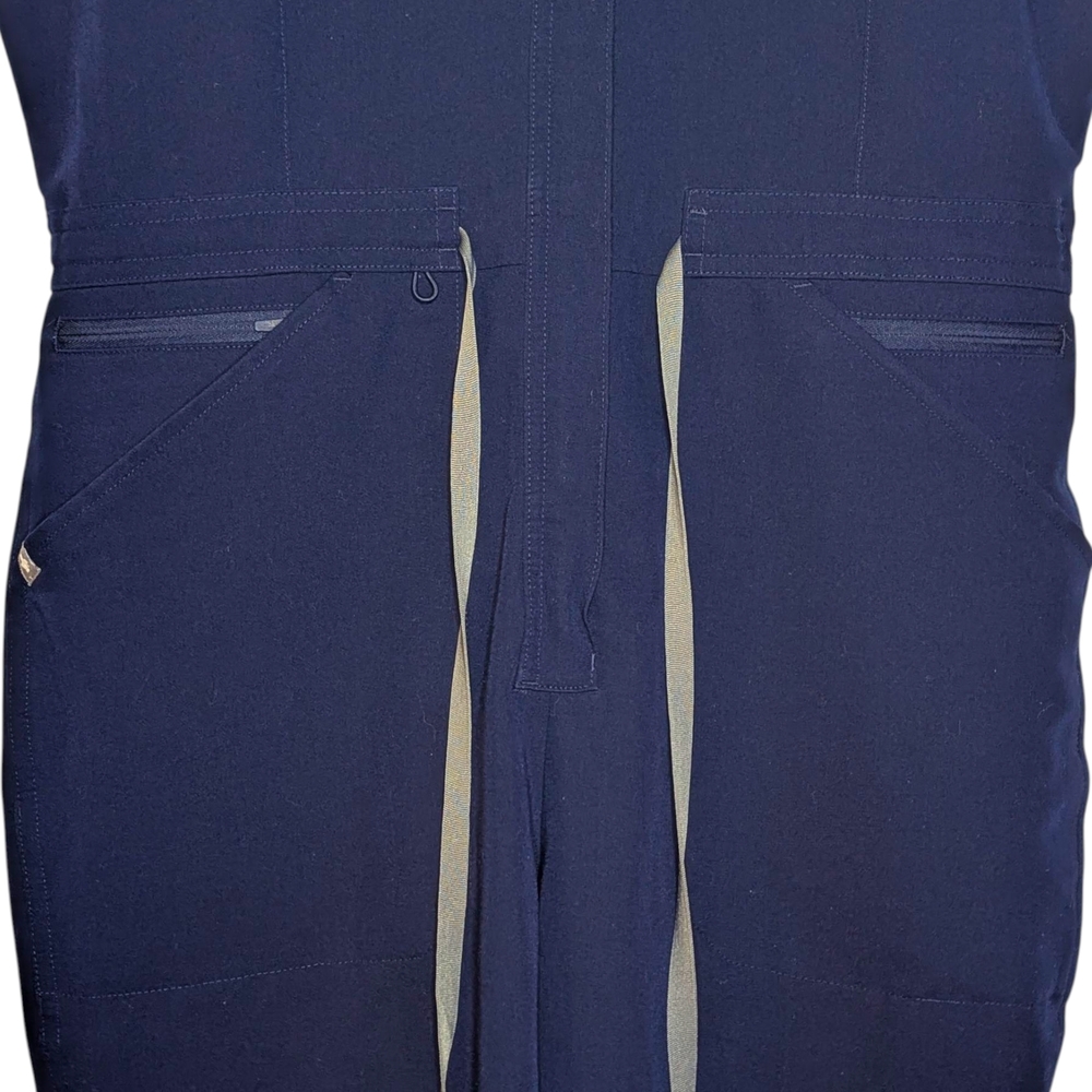 Figs Women's Navy Jumpsuit with Contrast Tie - Picture 5 of 16